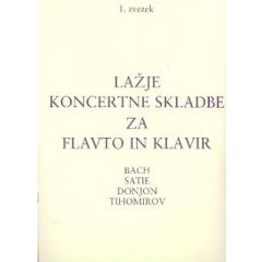 Lažje koncertne skladbe za flavto in klavir, 1. zvezek