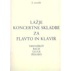 Lažje koncertne skladbe za flavto in klavir, 2. zvezek