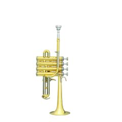 B&S 3131/2-L High-Bb/A-Piccolo Trumpet CHALLENGER, piston valves