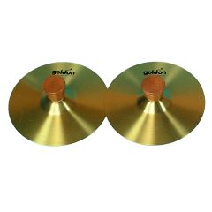 GOLDON 34110 Činela iz medenine 15 cm Lesen ročaj