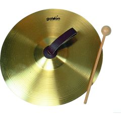 GOLDON 34130 Činela iz medenine 25 cm z udarjalko