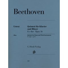 Piano Quintet E flat major op. 16 (Version for Wind Instruments) for Piano, Oboe, Clarinet, Horn and Bassoon