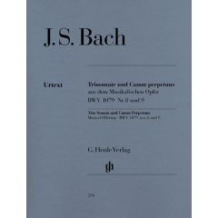 Trio Sonata and Canon Perpetuus from the musical offering für Flute, Violin and Basso Continuo, BWV 1079 N° 8 and 9