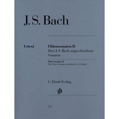 Flute Sonatas, Volume II (3 Sonatas ascribed to J. S. Bach - with Violoncello part)