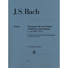 Trio Sonata for two Flutes and Basso Continuo in G major BWV 1039 with reconstructed version for two Violins