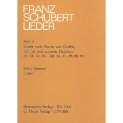 Songs with Lyrics by Goethe, Schiller and other Poets