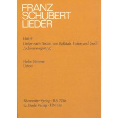 Songs with Lyrics by Rellstab, Heine and Seidl