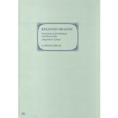 Four Songs with Lyrics by Klaus Groth ("Regenlied-Zyklus"), early versions from "Lieder und Gesänge" op. 59 (First Edition)