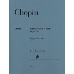 Barcarolle in F sharp major op. 60