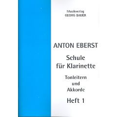 NOTE: A. Eberst - Šola za klarinet, prvi zvezek
