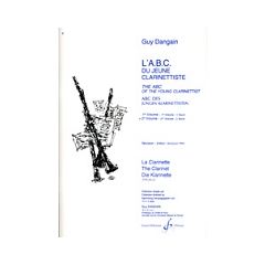 NOTE: Dangain G: L’ABC DU JEUNE CLARINETTISTE - Volume 2
